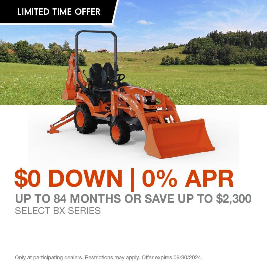 SELECT BX SERIES KUBOTA TRACTORS